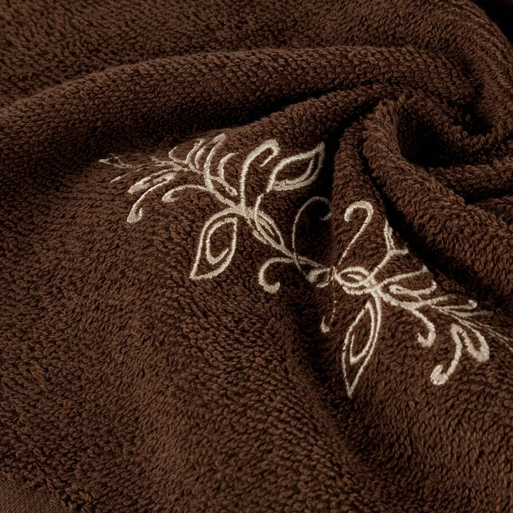 BAVLNENÝ UTERÁK SADA 3KS 30X50 CM, 50X90 CM, 70X140 CM HNEDÁ