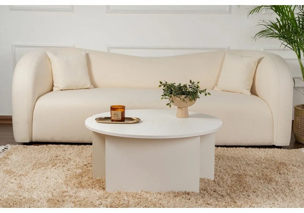 Konferenčný stolík Moira Wood White