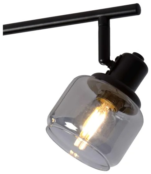 Lucide 77979/04/30 - Bodové svietidlo BJORN 4xE14/40W/230V čierna