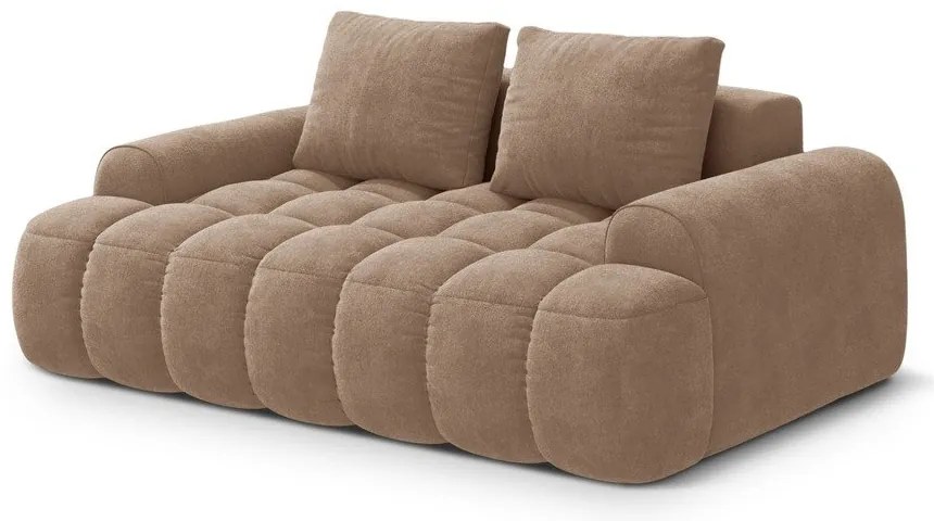 Svetlohnedá zamatová pohovka 175 cm Linz – Cosmopolitan Design