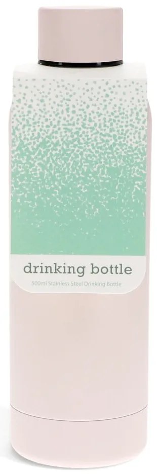 Svetloružová cestovná fľaša z nehrdzavejúcej ocele 500 ml – Rex London