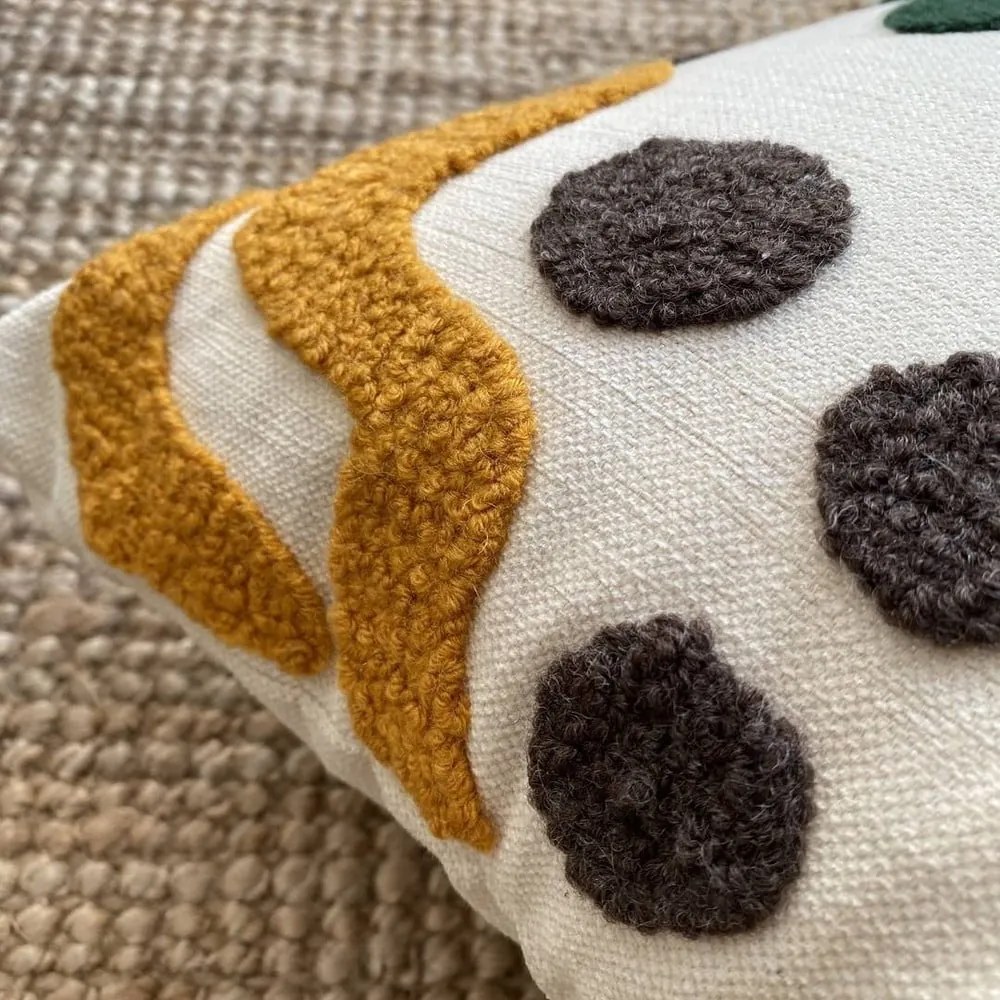 Obliečka na vankúš s prímesou ľanu Joynodes Lotus, 43 x 43 cm