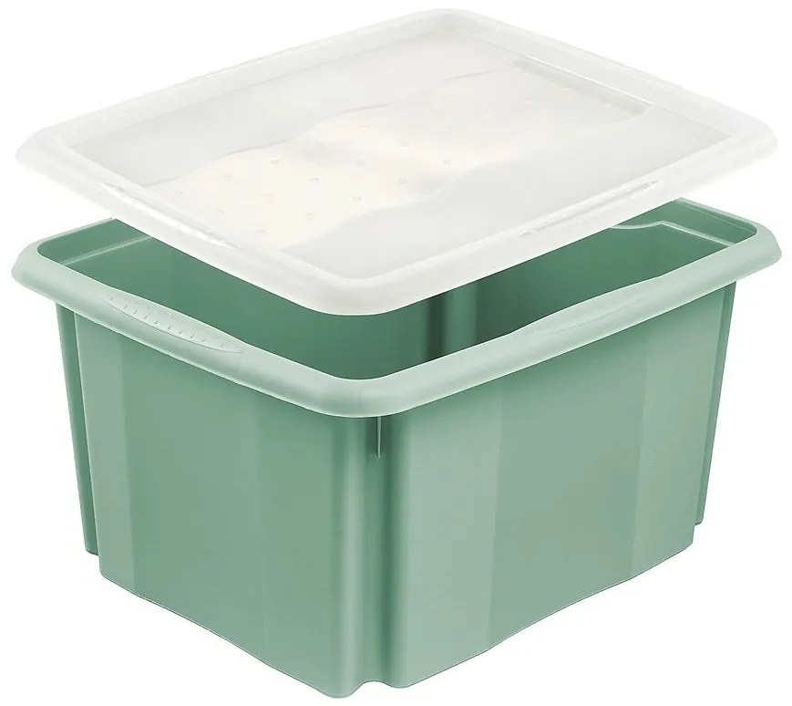 Otočný box s vekom green 41,5x35,5x22 24l