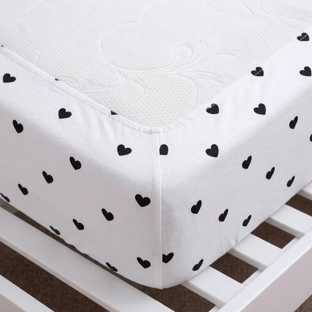 4Home jersey prestieradlo Srdiečka, 160 x 200 cm