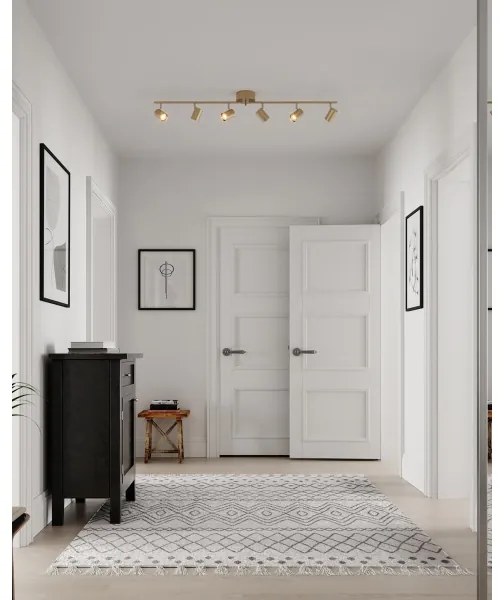 ByRydens 4202100-6501 - Bodové svietidlo CORRECT 6xGU10/7W/230V zlatá