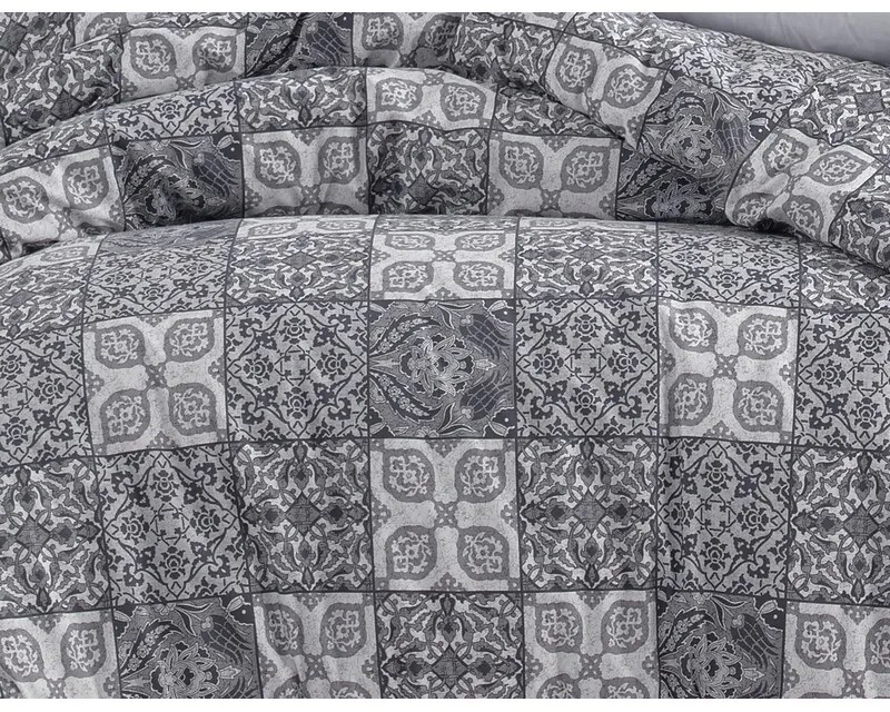BedTex Bavlnené obliečky Ceramica šedá, 220 x 200cm, 2 ks 70 x 90 cm