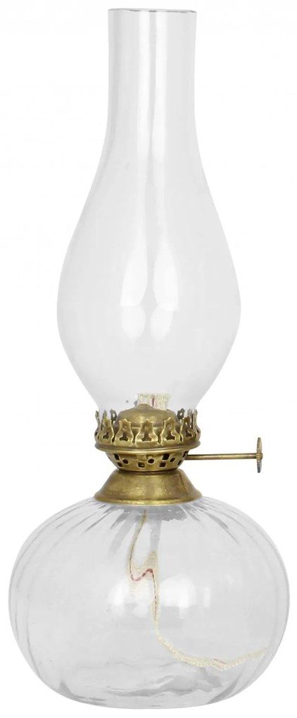 Strömshaga Sklenená petrolejová lampa Elisabeth Round Small