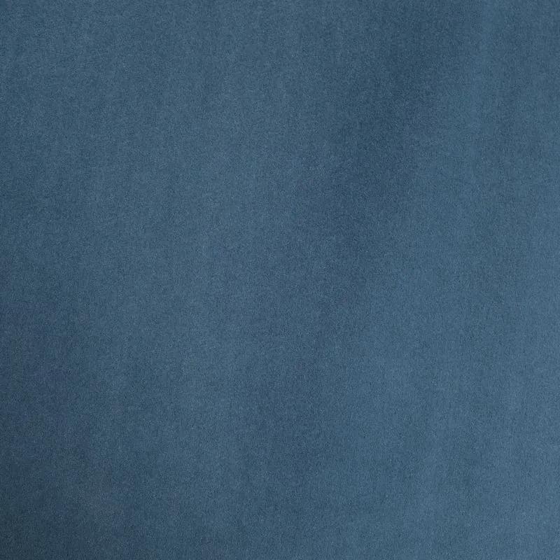 Modrý záves na krúžkoch ADELLE so zamatovou štruktúrou 140x250 cm