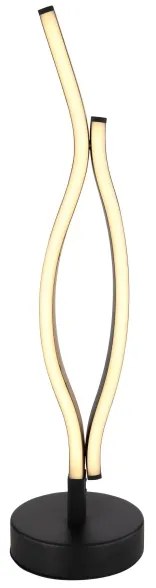 Globo 67206TW - LED Stolná lampa GERONIMO LED/12W/230V čierna/hnedá