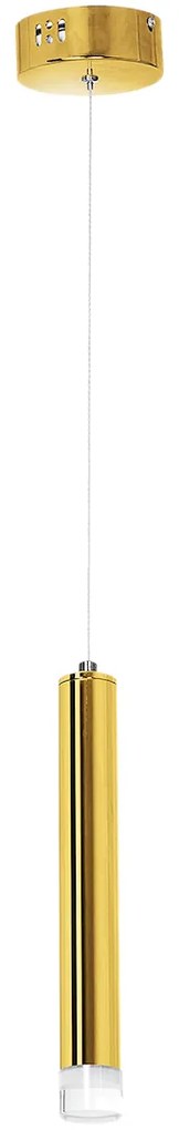 Závesné svietidlo Goldie, 1x zlaté kovové tienidlo, g