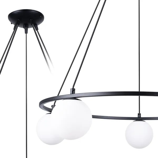 Sollux SL.1214 - Luster na lanku YOLI 5xG9/8W/230V čierna