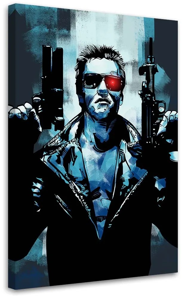 Gario Obraz na plátne Terminátor, Arnold Schwarzenegger - Nikita Abakumov Rozmery: 60 x 90 cm
