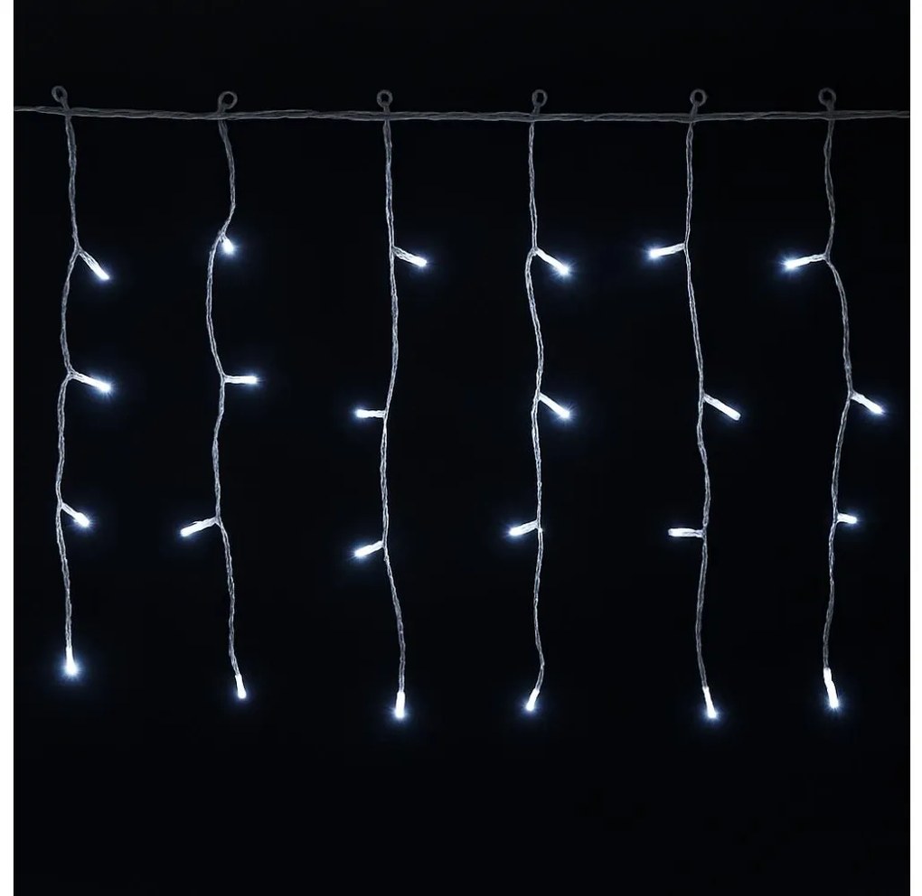 Aigostar - LED vonkajšia vianočná reťaz 300xLED/6W/230V/8 funkcií 15x0,4m IP44 studená biela