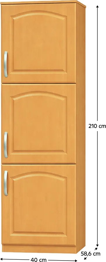 Potravinová kuchynská skriňa Lonicera MDF klasik S40/210/57 (P). Vlastná spoľahlivá doprava až k Vám domov. 1015941