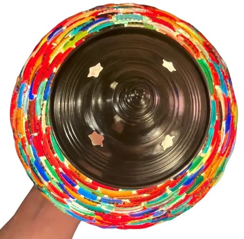 Stolná lampa mosaic orient Globe beads PATCHWORK Ø15