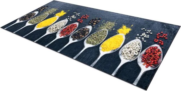 Protišmykový koberec / behúň ANDRE 42760 sivý / zelený