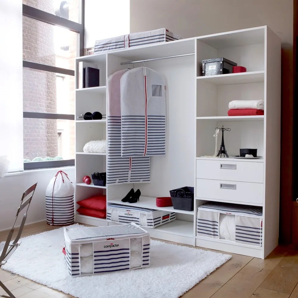 Úložný box na oblečenie Compactor Medium Mariniere 3D Vacuum Bag, 125 l