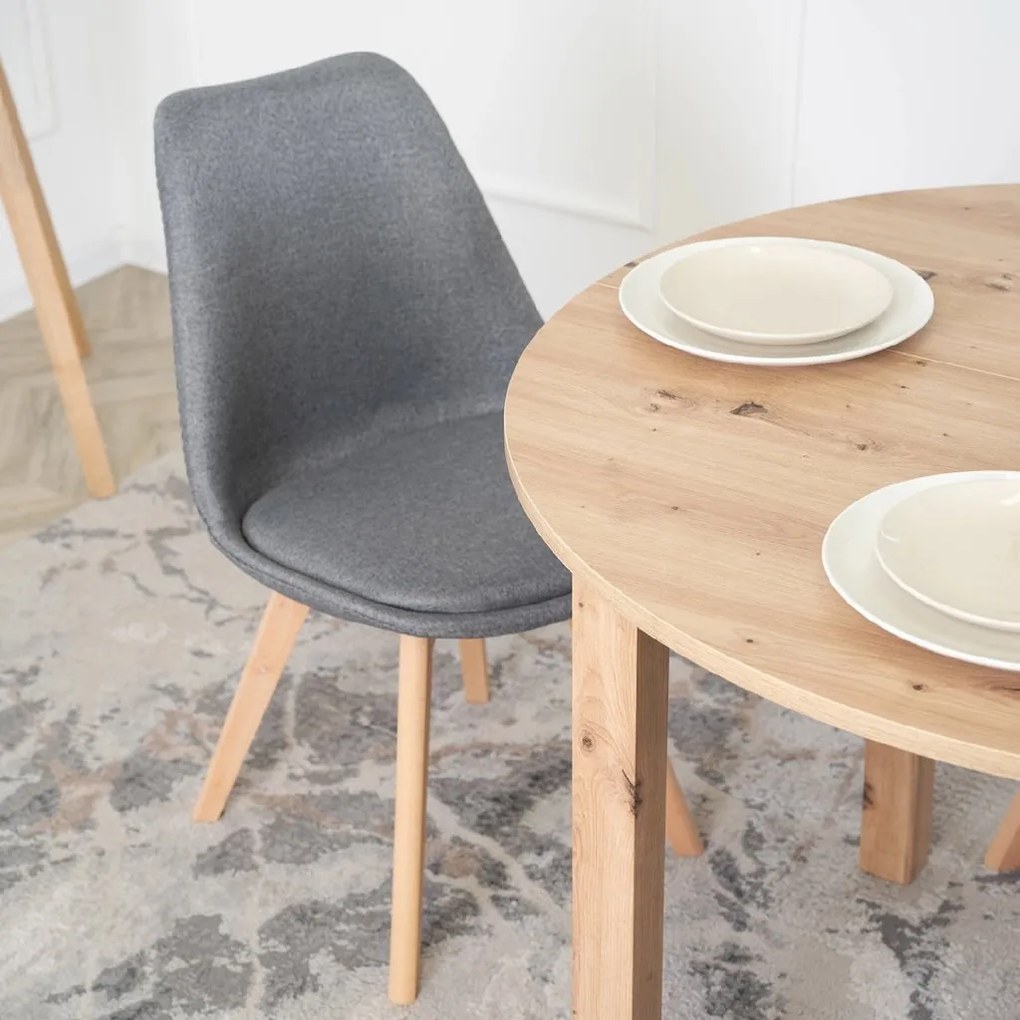 PROXIMA.store - Čalúnená jedálenska stolička NEVEL FARBA: čierna