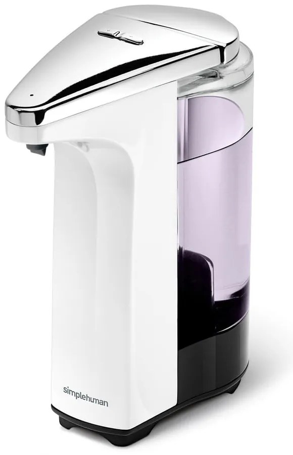 Biely automatický plastový dávkovač mydla 237 ml - simplehuman