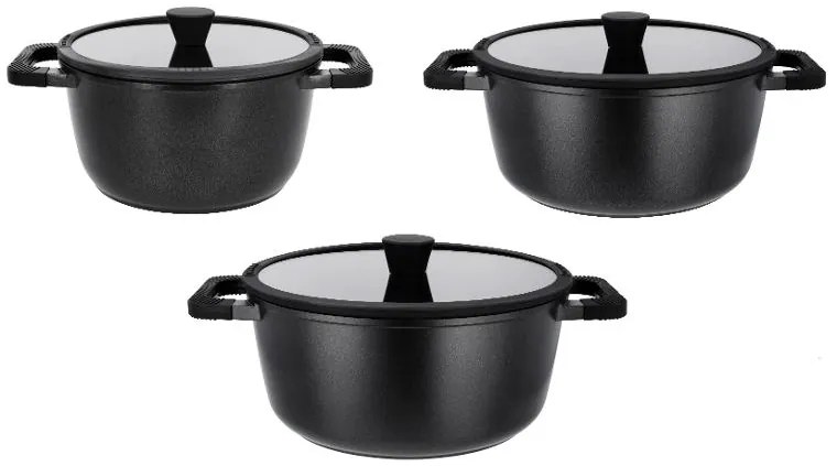 Silvercrest® Hrniec z hliníkovej zliatiny, 20 cm + 24 cm + 28 cm (800011884)