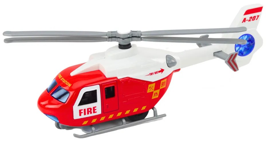 LEAN TOYS Záchranársky vrtuľník, kovový – 3 typy
