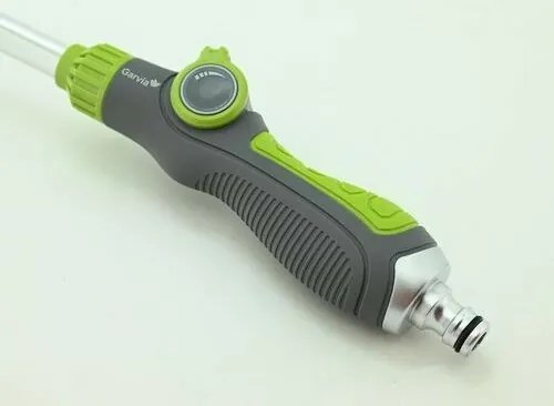 Garvia Pištoľ zavlažovacia kruhová kov/plast, 8 funkcií s nadstavcom