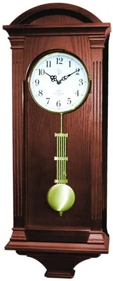 Drevené kyvadlové hodiny JVD N9317.2 s melódiami a nočným režimom, 69 cm