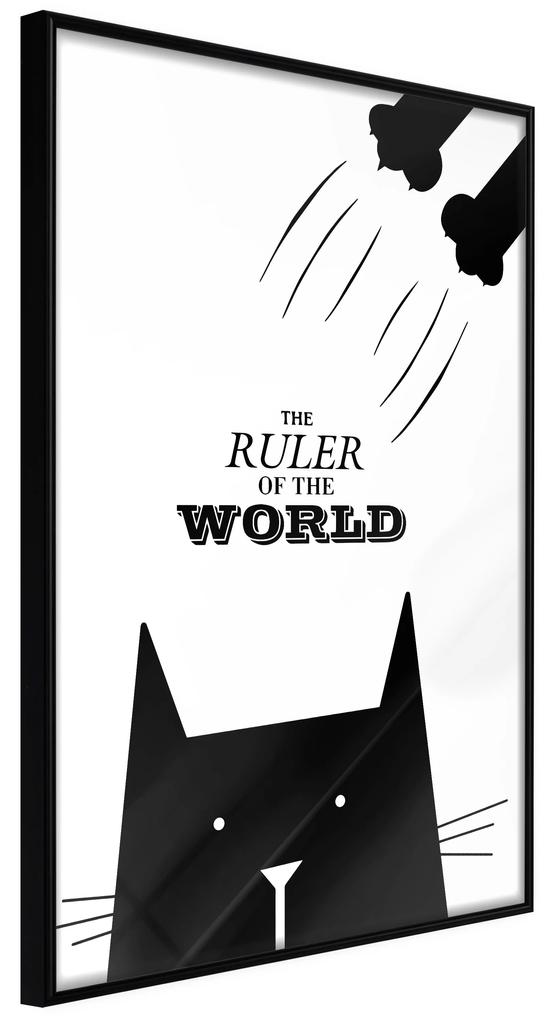 Artgeist Plagát - The Ruler Of The World [Poster] Veľkosť: 30x45, Verzia: Čierny rám s passe-partout