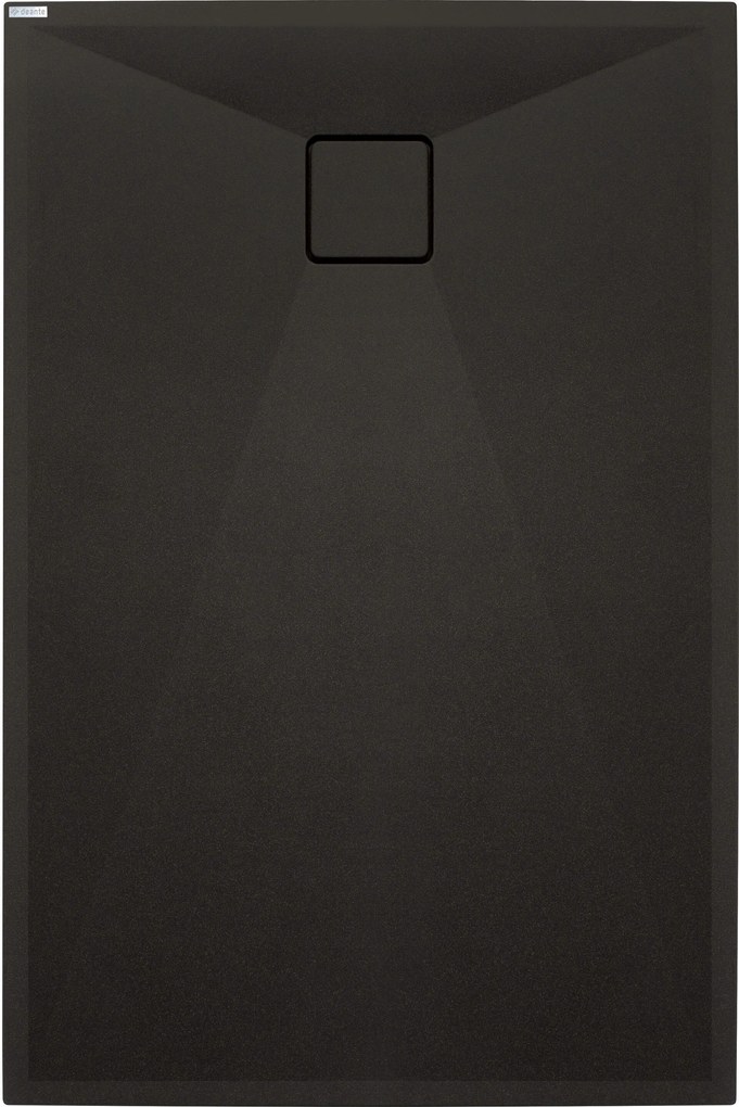 Deante Correo, obdĺžniková granitová sprchová vanička 120x70x3,5 cm, čierna matná, DEA-KQR_N73B