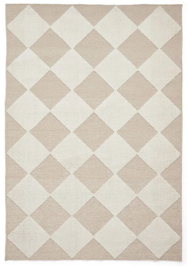Bielo-béžový prateľný koberec 160x230 cm Lyna Beige&White – Think Rugs