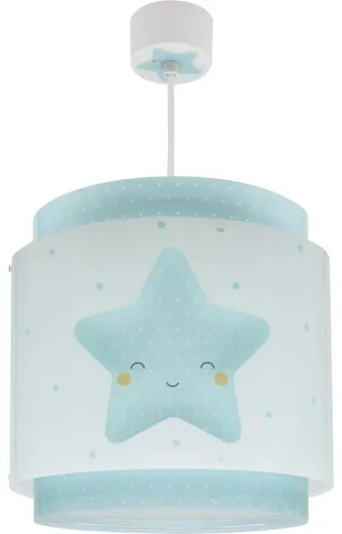 Dalber 76012T - Detský luster BABY DREAMS 1xE27/15W/230V modrá