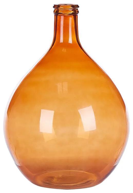 Sklo Dekoratívna váza 48 Hnedá CHATNI Beliani