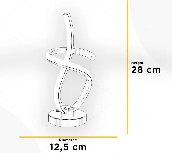 ONLI - LED Stolná lampa KIRA LED/10W/230V 4000K 28 cm zlatá