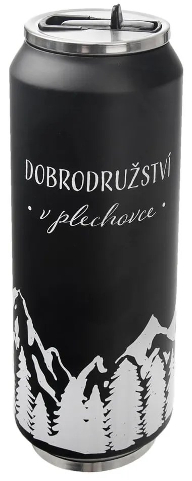 Čierna termoska 700 ml – Orion