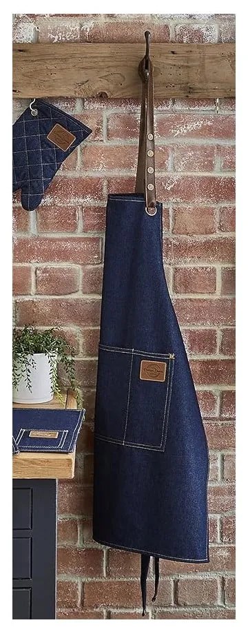 Utierky, zástera a chňapka v súprave 5 ks Oxford Denim – Cooksmart ®