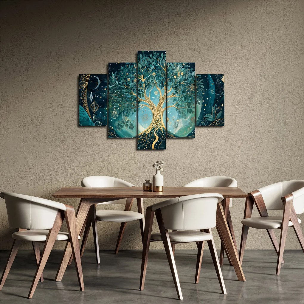 Obraz – Strom života vo vesmíre (150x105 cm)