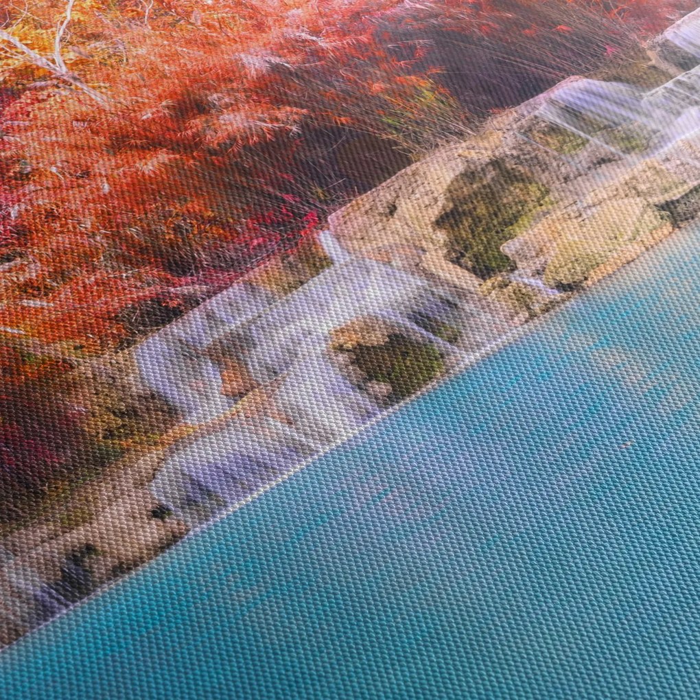 Obraz tyrkysovej lagúny, Laos, Tat Kuang Si (120x50 cm)
