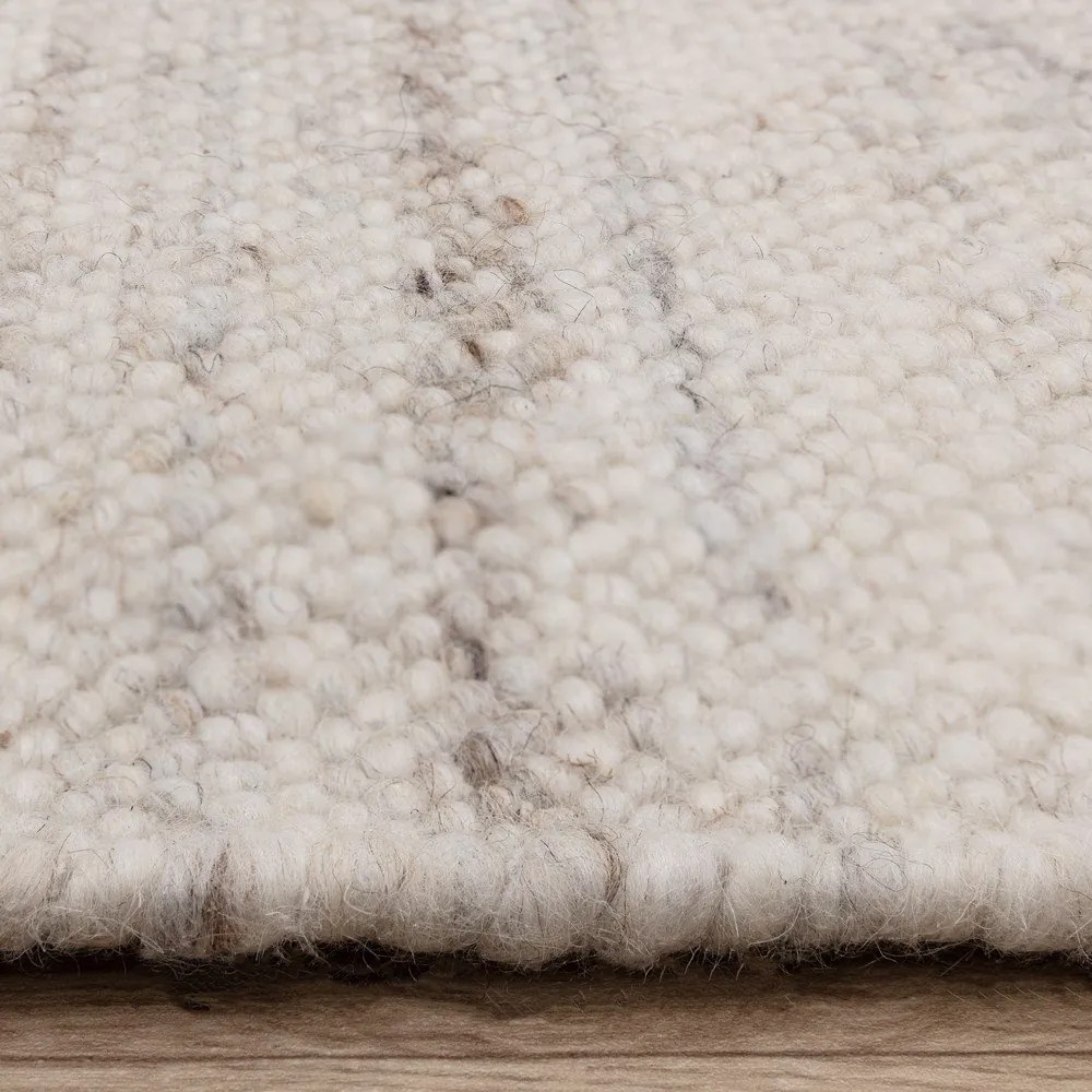 Slonovinový obojstranný/ručne tkaný koberec s prímesou vlny 160x230 cm Birkdale Ivory – Asiatic Carpets