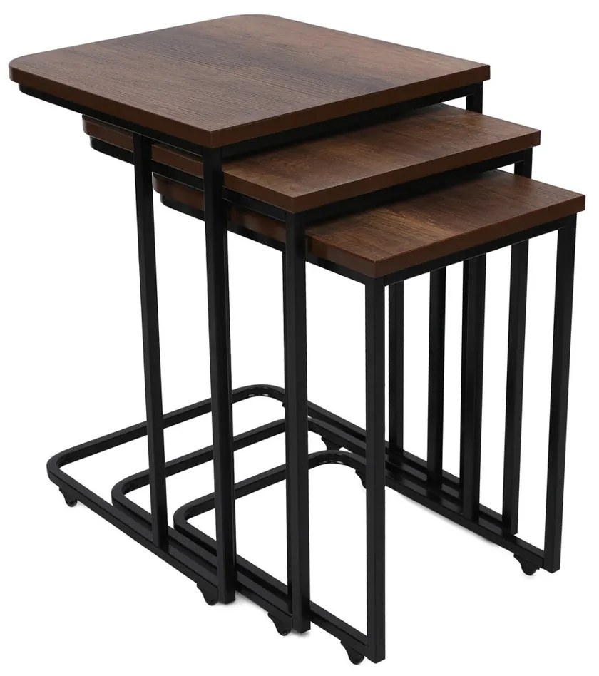 Odkladací stolík Ce Metal Zigon, 3 ks