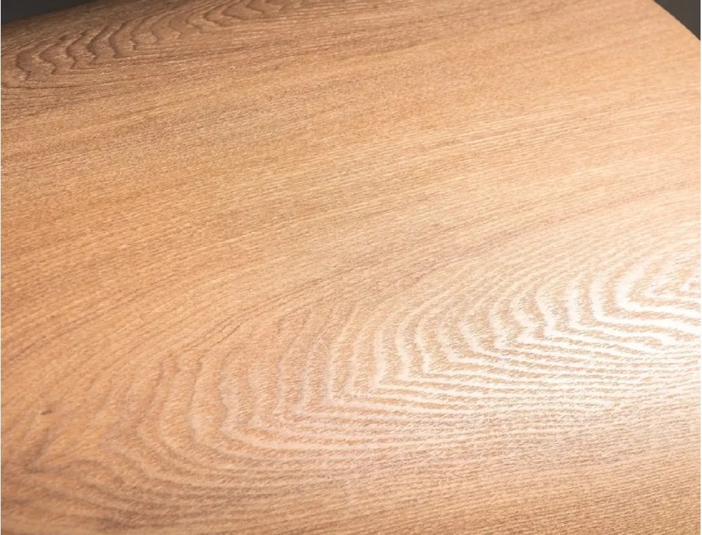 Okrúhly jedálenský stôl ANGEL 120x120 cm, dekor dub