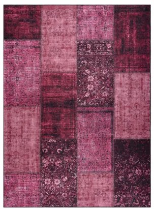 Koberec ANTIKA 127 patchwork ružový