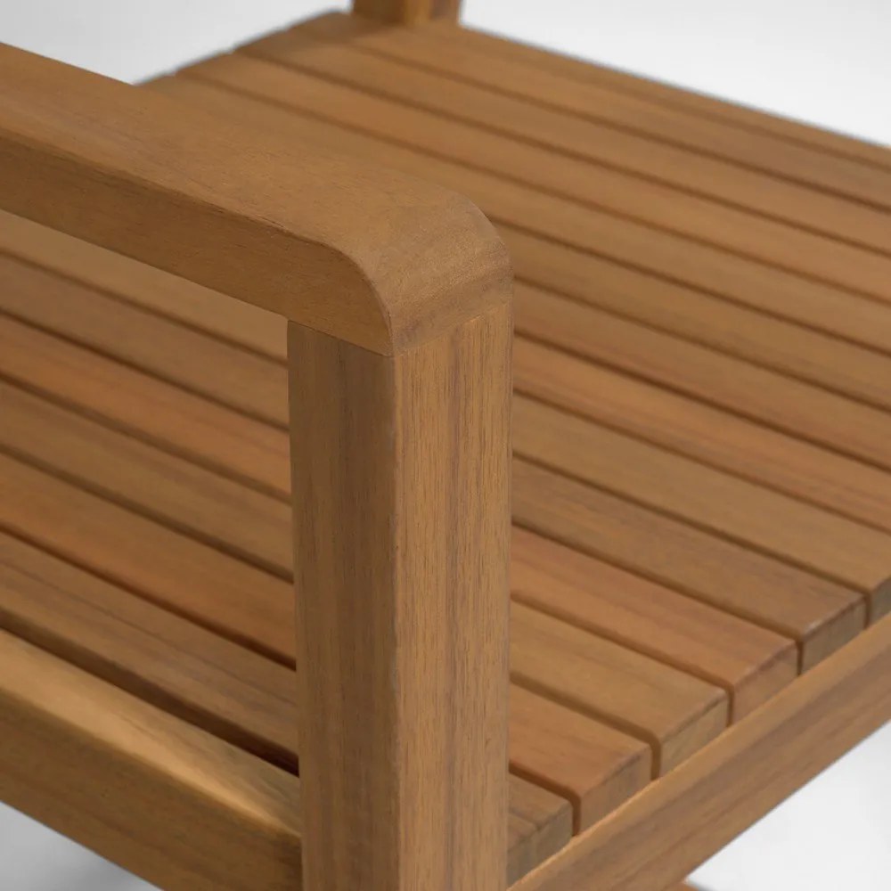 Záhradná stolička z akáciového dreva Kave Home Emili