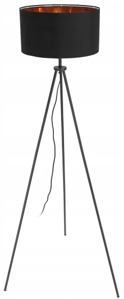 Stojacia lampa 1xE27/40W/230V čierna