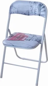 Skladacia stolička Jamos, motív ulice Londýna%