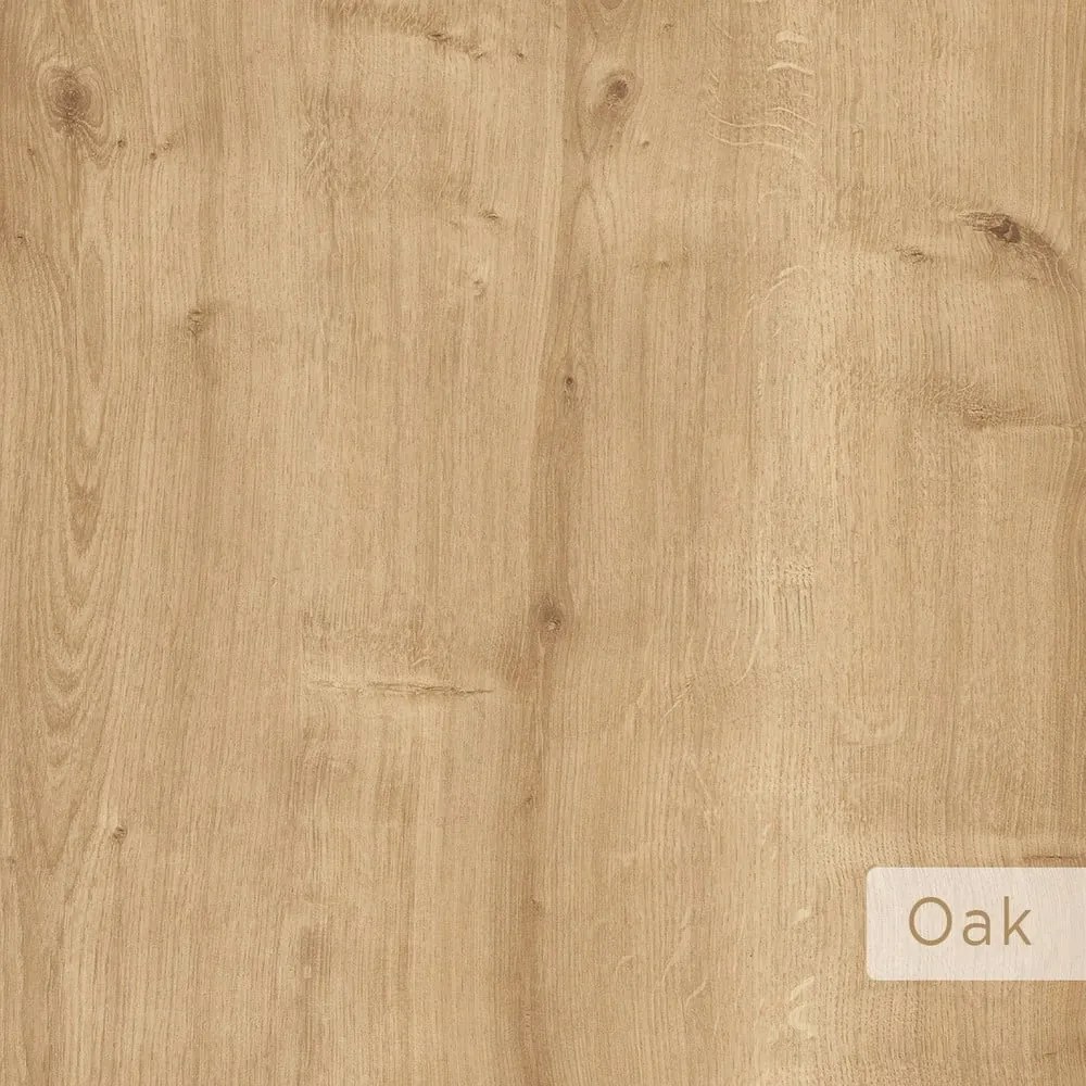 Poschodová polica v dekore duba v prírodnej farbe 123 cm Leo – Kalune Design