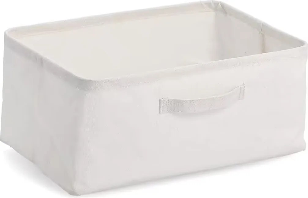 Zeller Present Úložný textilný box na oblečenie do skrine CREAM, 37 x 26 x 16 cm