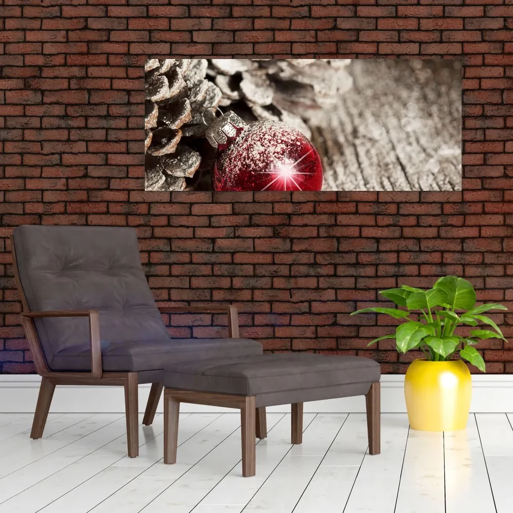 Obraz - Vianočné ozdoby (120x50 cm)