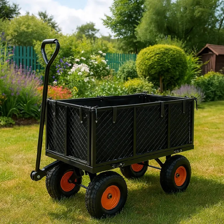 Záhradný vozík čierny MAXI
