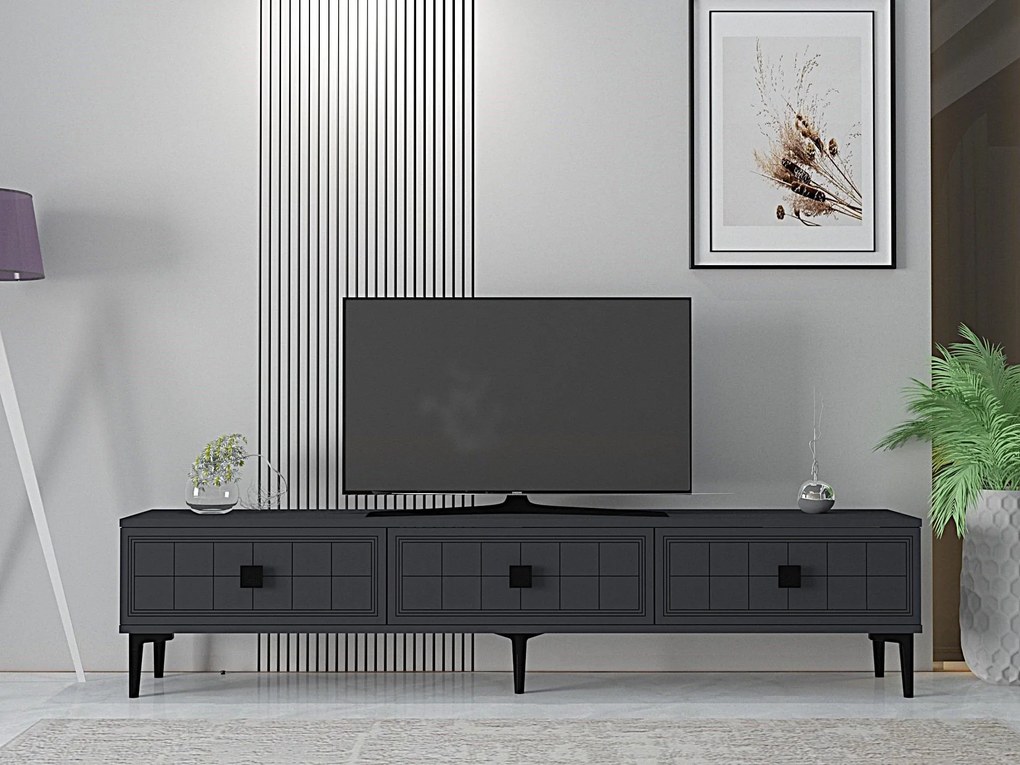 TV stolík/skrinka Yutta (antracit). Akcia -21%. Vlastná spoľahlivá doprava až k Vám domov. 1144969