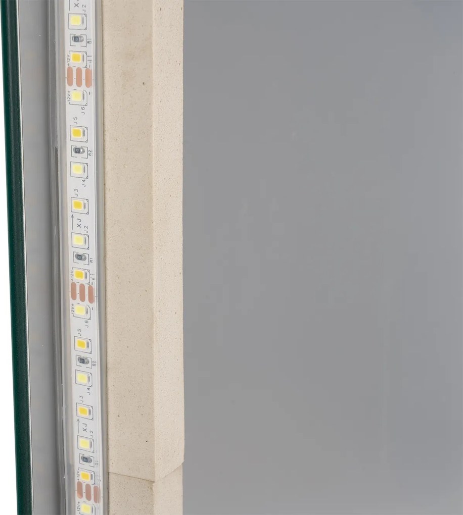 Noela Oválne zrkadlo s LED podsvietením OVELIA